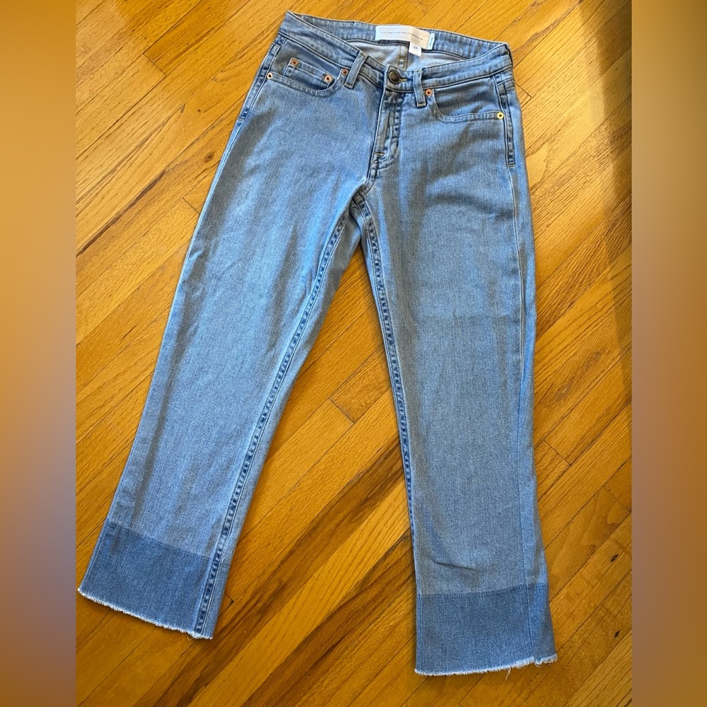 Victoria Victoria Beckham Designer Jeans Light Blue size 25